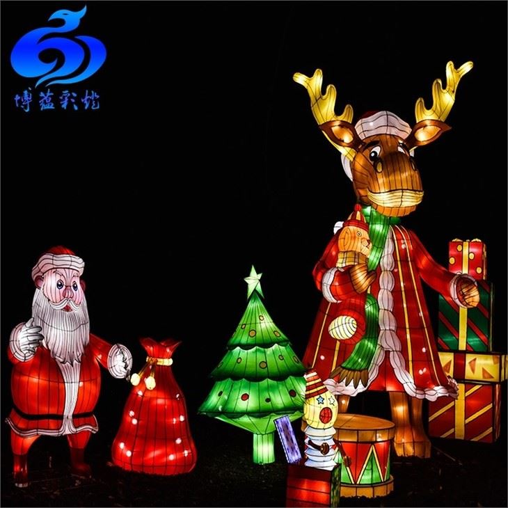 New Year Simulated Animal Deer Lantern Decoration